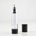 BPA Free DIY Clear Round 60ml Pump Airless Bottles For Cosmetic