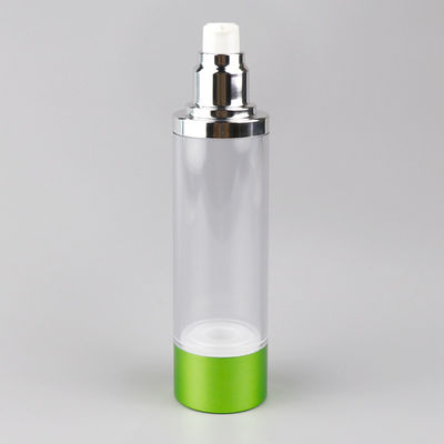 ODM 15g 30g 50g Airless Pump Bottles Transparent Essential Oil Bottle